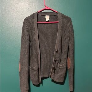 Gray Cardigan Sweater
